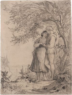 Lot 6678, Auction  117, Schwind, Moritz von, Das junge Liebespaar