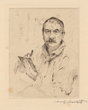 Lot 8248, Auction  117, Corinth, Lovis, Selbstbildnis radierend