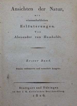 Lot 355, Auction  118, Humboldt, Alexander von, Ansichten der Natur