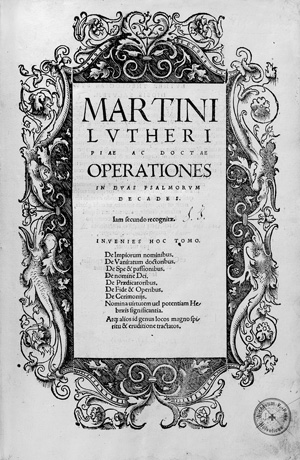 Lot 1065, Auction  118, Luther, Martin, Operationes in duas psalmorum decades