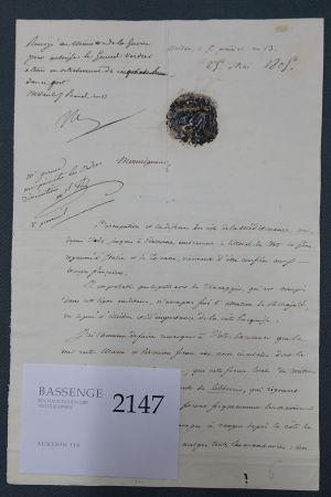 Lot 2147, Auction  118, Napoleon I. Bonaparte, Randnotiz 1805
