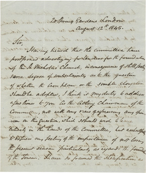 Lot 2203, Auction  118, Scott, Sir George Gilbert, Brief 1845