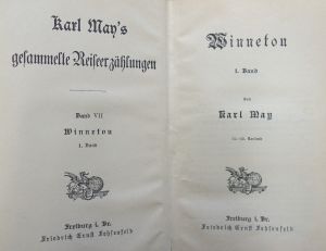 Lot 2382, Auction  118, May, Karl, Winnetou I.(Fehlbindung)