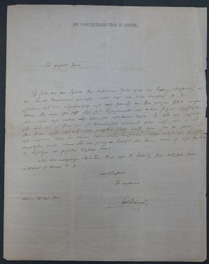 Lot 2840, Auction  118, Reinecke, Carl, Brief 1861