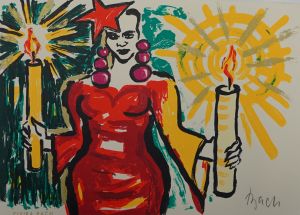 Lot 3210, Auction  118, Bach, Elvira, Schlangen, Schmuck und Küchentücher (mit Originalgraphik)