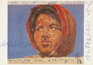Lot 3561, Auction  118, Kippenberger, Martin, Nichts mitkriegen, nichts abkriegen - Postkarte mit eigenh. Textzeile
