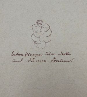Lot 3715, Auction  118, Ringelnatz, Joachim, Betrachtungen über dicke und dünne Frauen