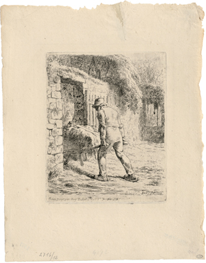 Lot 5330, Auction  118, Millet, Jean François, Le paysan rentrant du fumier