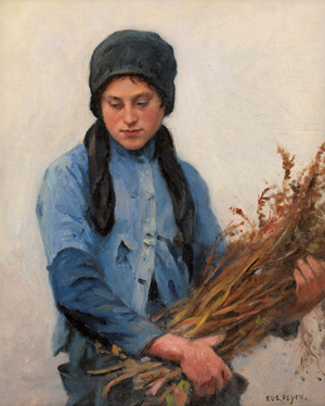 Lot 6143, Auction  118, Feyen, Eugène, Junge Reisigsammlerin