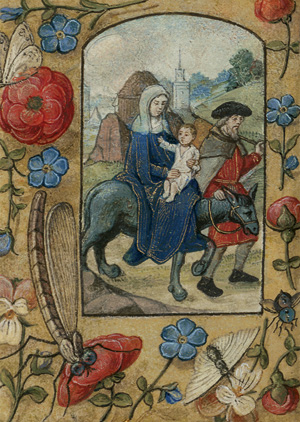 Lot 1002, Auction  119, Horae BMV, 6 Miniaturen. Farbige Gouachemalerei mit Goldhöhung auf Pergament