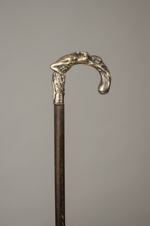Lot 2337, Auction  119, Leda-Stock, Spazierstock mit gegossenem figürlichem Messinggriff