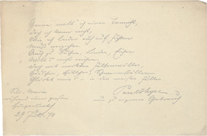 Lot 2527, Auction  119, Heyse, Paul, 2 Briefe, 1 Gedicht + Beilagen