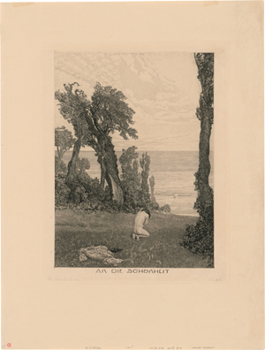 Lot 5388, Auction  119, Klinger, Max, An die Schönheit