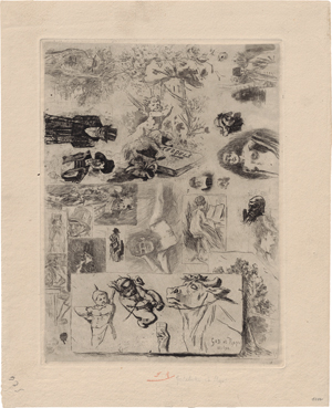 Lot 5400, Auction  119, Rops, Félicien, Le Pot au Lait (Studienblatt mit Milchtopf)