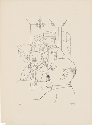 Lot 7137, Auction  119, Grosz, George, Schwere Zeiten