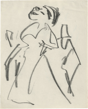 Lot 8051, Auction  119, Kirchner, Ernst Ludwig, Sängerin im Eldorado