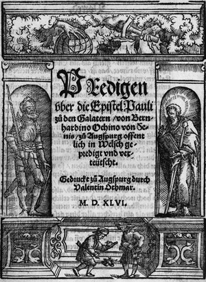 Lot 1090, Auction  120, Ochino, Bernardino, Predigen uber die Epistel Pauli zu den Galatern 