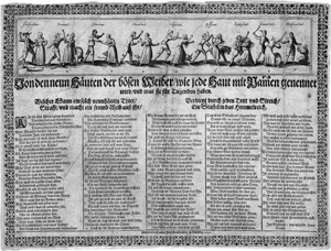 Lot 2095, Auction  120, Sachs, Hans, Von den neun Häuten der bösen Weiber. Einblattdruck