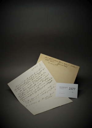 Lot 2377, Auction  120, Tieck, Ludwig, Brief an einen Anwalt