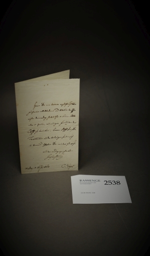Lot 2538, Auction  120, Vogel von Vogelstein, Carl Christian, Brief 1860