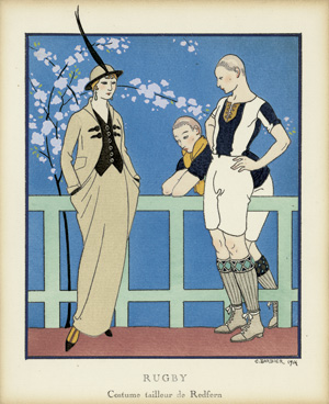 Lot 3219, Auction  120, Barbier, Georges, Art Deco-Illustrationen. 6 gerahmte kolorierte Tafeln 