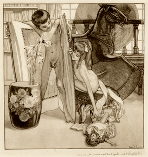 Lot 3226, Auction  120, Bayros, Franz von, Bilder aus dem Boudoir