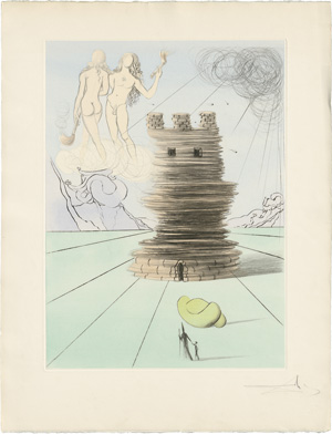 Lot 3305, Auction  120, Dalí, Salvador, 20 kolorierte Original-Radierungen, wohl zu Don 