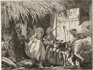Lot 5373, Auction  120, Tiepolo, Giovanni Domenico, Maria und Joseph verlassen das Haus