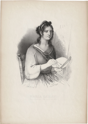 Lot 5450, Auction  120, Vigotti, Luigi, Bildnis der Malerin Maria Callani