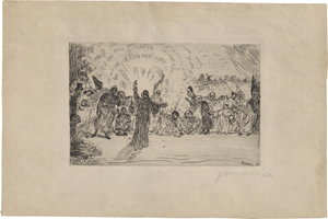 Lot 5465, Auction  120, Ensor, James, Le Christ aux Mendiants