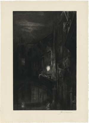 Lot 5474, Auction  120, Herrmann, Paul, Nachtszene in Venedig