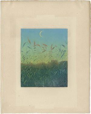 Lot 5476, Auction  120, Illies, Arthur, Mondsichel über einem Ährenfeld