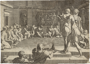 Lot 5512, Auction  120, Barbiere, Domenico del, Das Gastmahl Alexanders des Großen