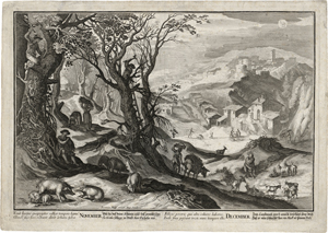 Lot 5532, Auction  120, Bril, Paul, Die Monate "November" und "December"