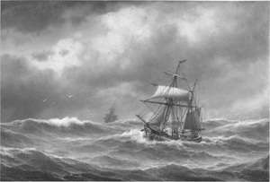 Lot 6779, Auction  120, Baagøe, Carl Emil, Segelschiffe auf unruhiger See