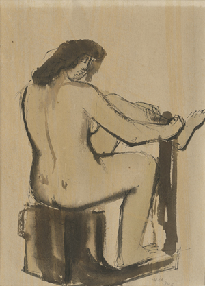 Lot 7183, Auction  120, Seitz, Gustav, Sitzender Frauenakt