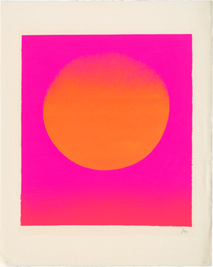 Lot 7269, Auction  120, Geiger, Rupprecht, leuchtrot warm und kalt mit orange