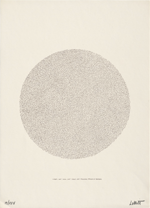 Lot 7329, Auction  120, LeWitt, Sol, Lines, not long, not heavy, not touching, drawn at random