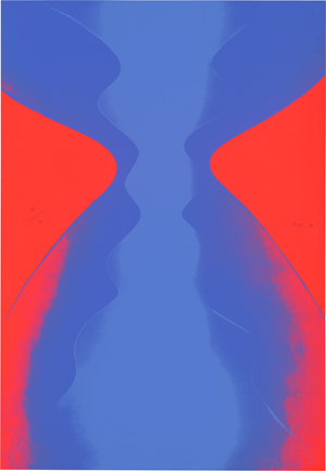 Lot 8178, Auction  120, Piene, Otto, Ciel rouge, ciel bleu