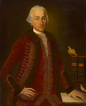 Lot 268, Auction  121, Pernau, Ferdinand Adam von, Porträt eines Ornithologen. Öl auf Leinwand