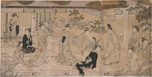 Lot 635, Auction  121, Eishi, Hosoda, Genji und der junge Damsels