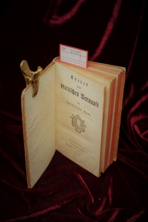 Lot 2191, Auction  121, Kant, Immanuel, Critik der practischen Vernunft. Neueste Auflage