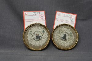 Lot 2253, Auction  121, Billets, 2 handkolorierte Gouache auf Papier