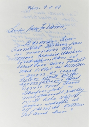 Lot 2387, Auction  121, Kaschnitz, Marie Luise, 2 Briefe, 1 Postkarte