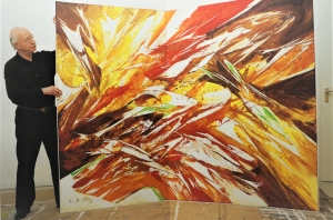 Lot 3188, Auction  121, Götz, Karl Otto, Giverny (signiert und mit Filzstiftzeichnung)