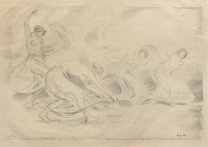 Lot 3235, Auction  121, Hofmann, Ludwig von, Studie zu Tanzenden mit Schleiern