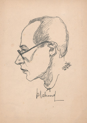 Lot 3293, Auction  121, Klabund, Orig.-Kohlestiftportrait