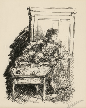 Lot 3306, Auction  121, Kubin, Alfred, Das Testament. Signierte Original-Lithographie Vélinpapier