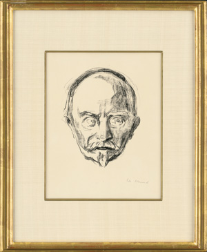 Lot 3363, Auction  121, Munch, Edvard und Sinding, Christian August, Christian Sinding. Signierte Lithographie. 