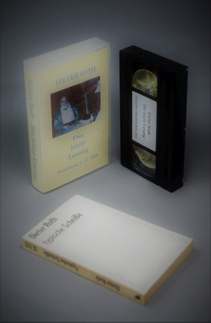 Lot 3426, Auction  121, Roth, Dieter, Die letzte Lesung, Heidelberg, 6.12.1996 (VHS-Kassette)